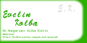 evelin kolba business card